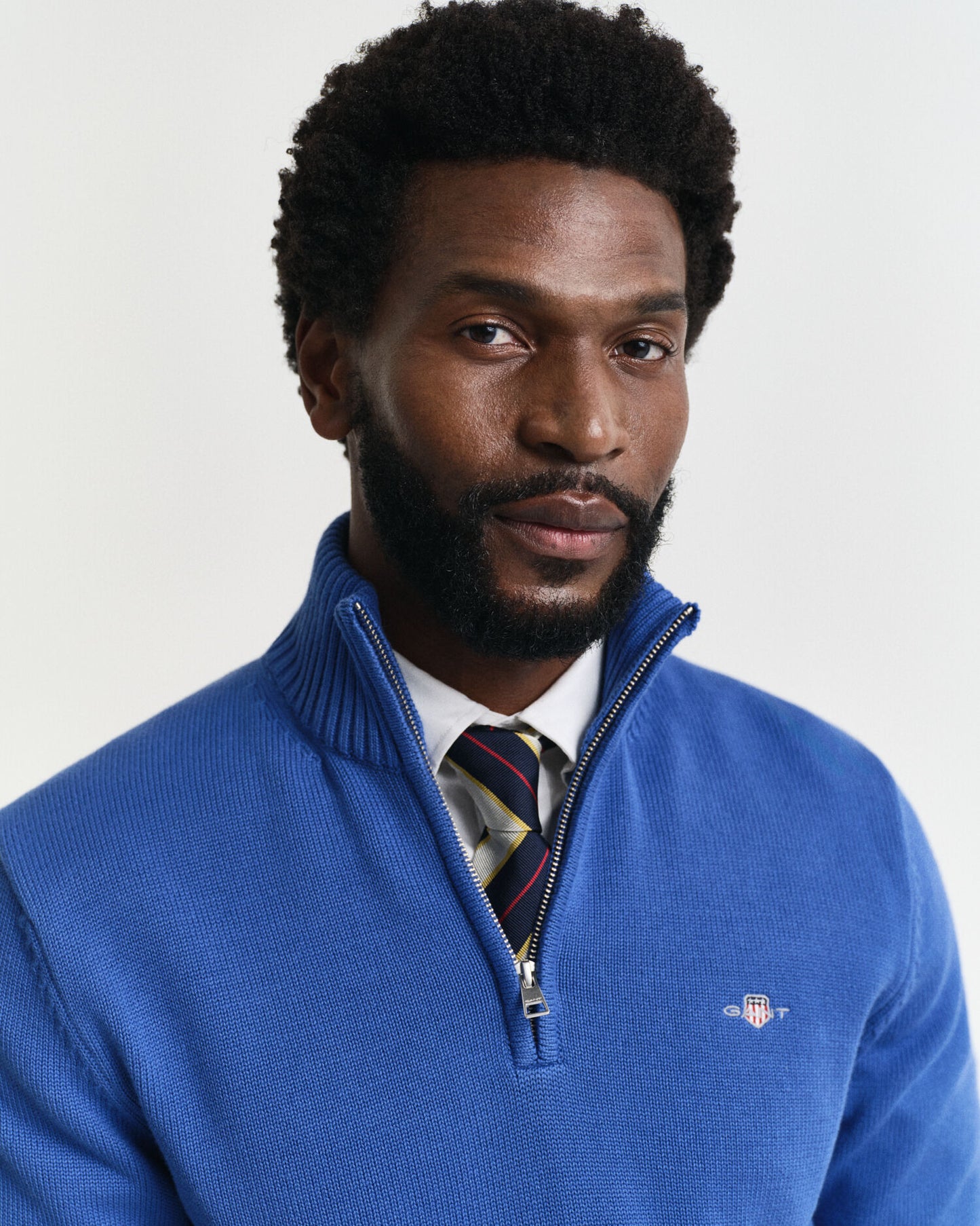 Freizeit-Baumwoll-Half-Zip-Pullover