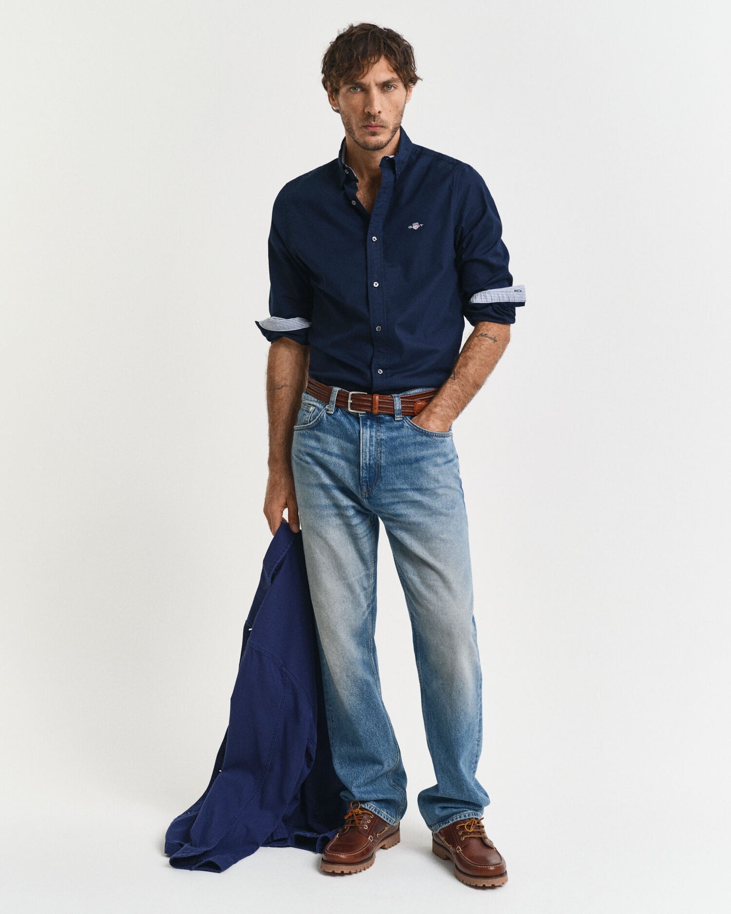 Slim Fit Oxford Stretchhemd