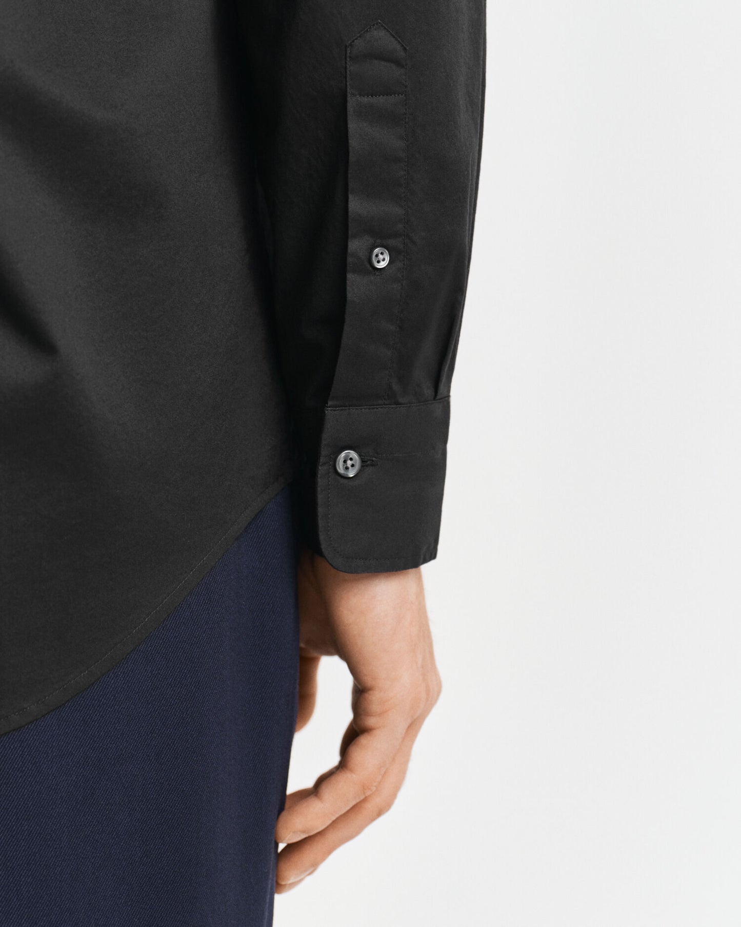 Chemise classique en popeline coupe droite