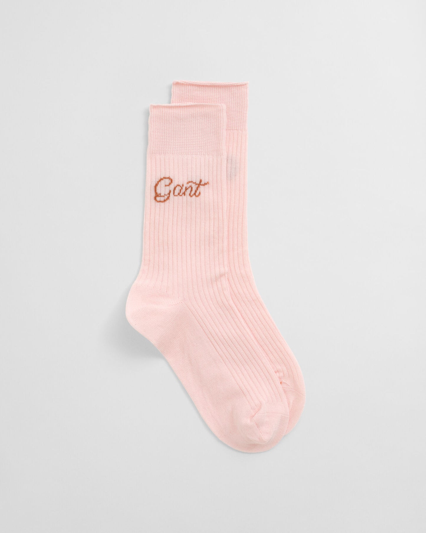 Gerippte Socken mit Schriftzug