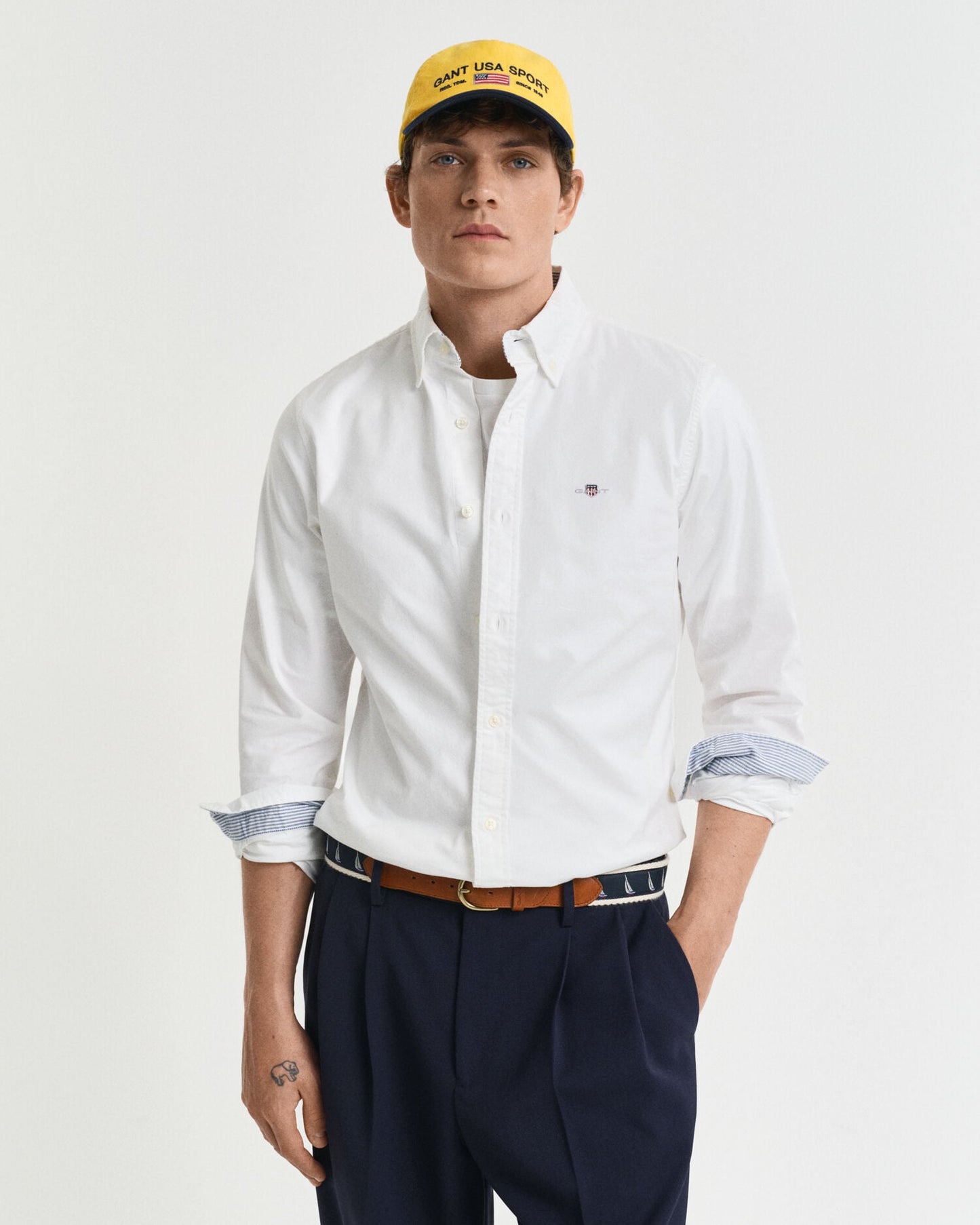Slim Fit Oxford Stretchhemd