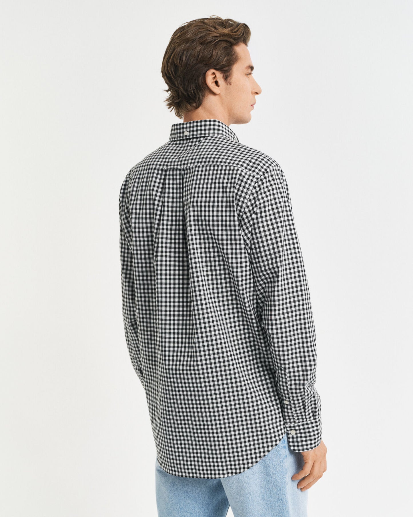 Chemise Popeline Classique Vichy Coupe Droite
