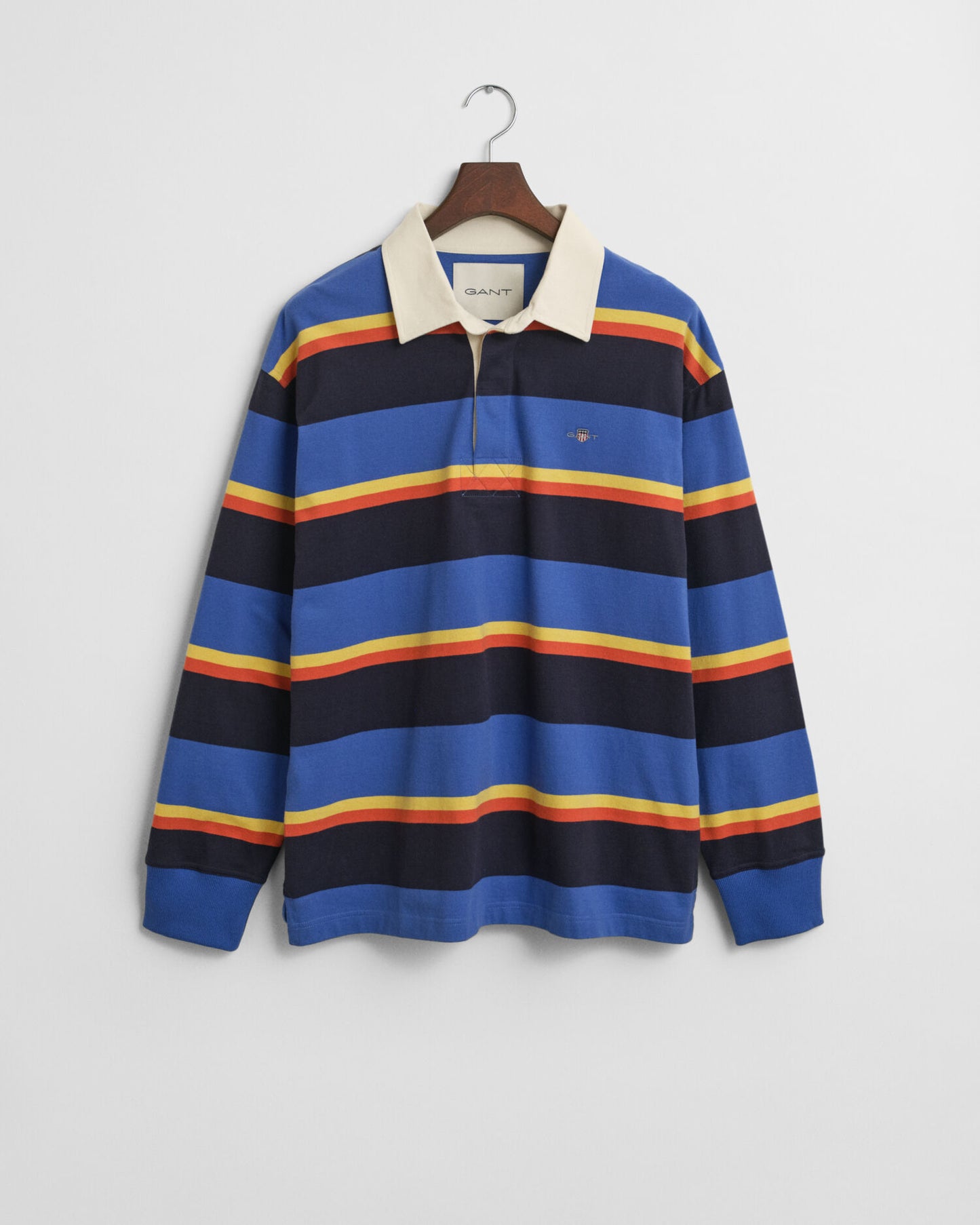 Polo lourd multi-rayé