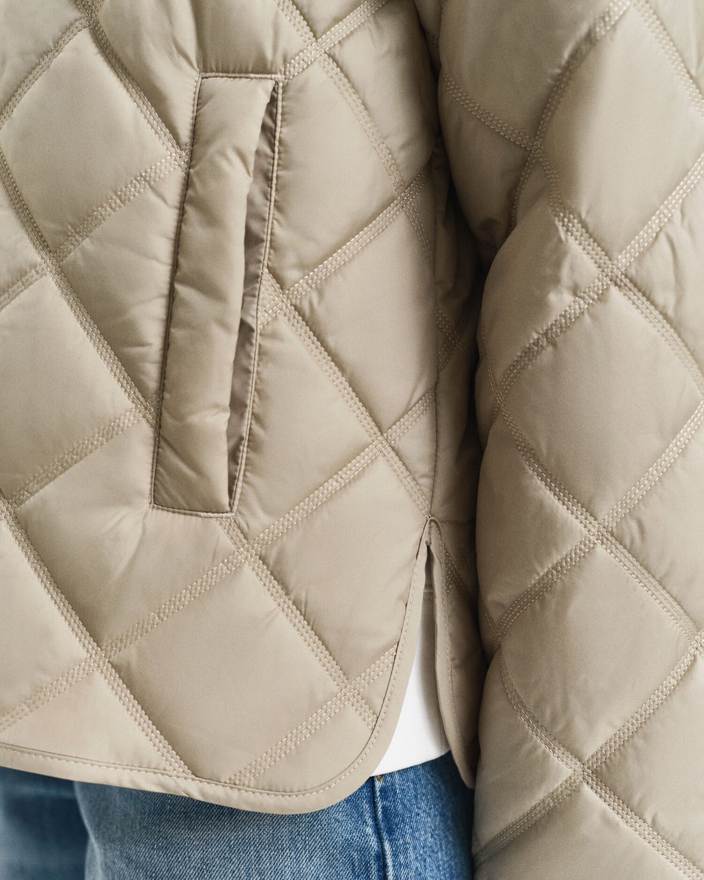 Gesteppte Jacke mit Kragen