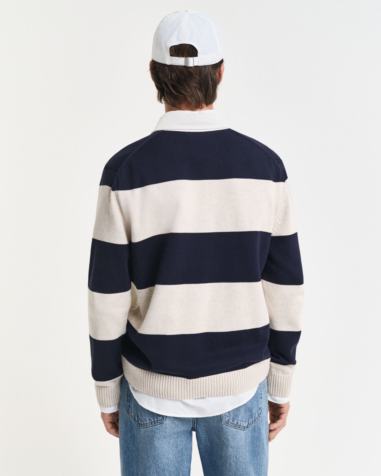 Pull polo rayé