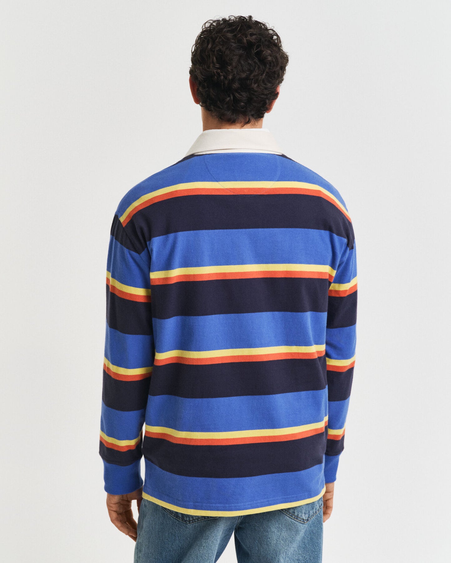 Polo lourd multi-rayé