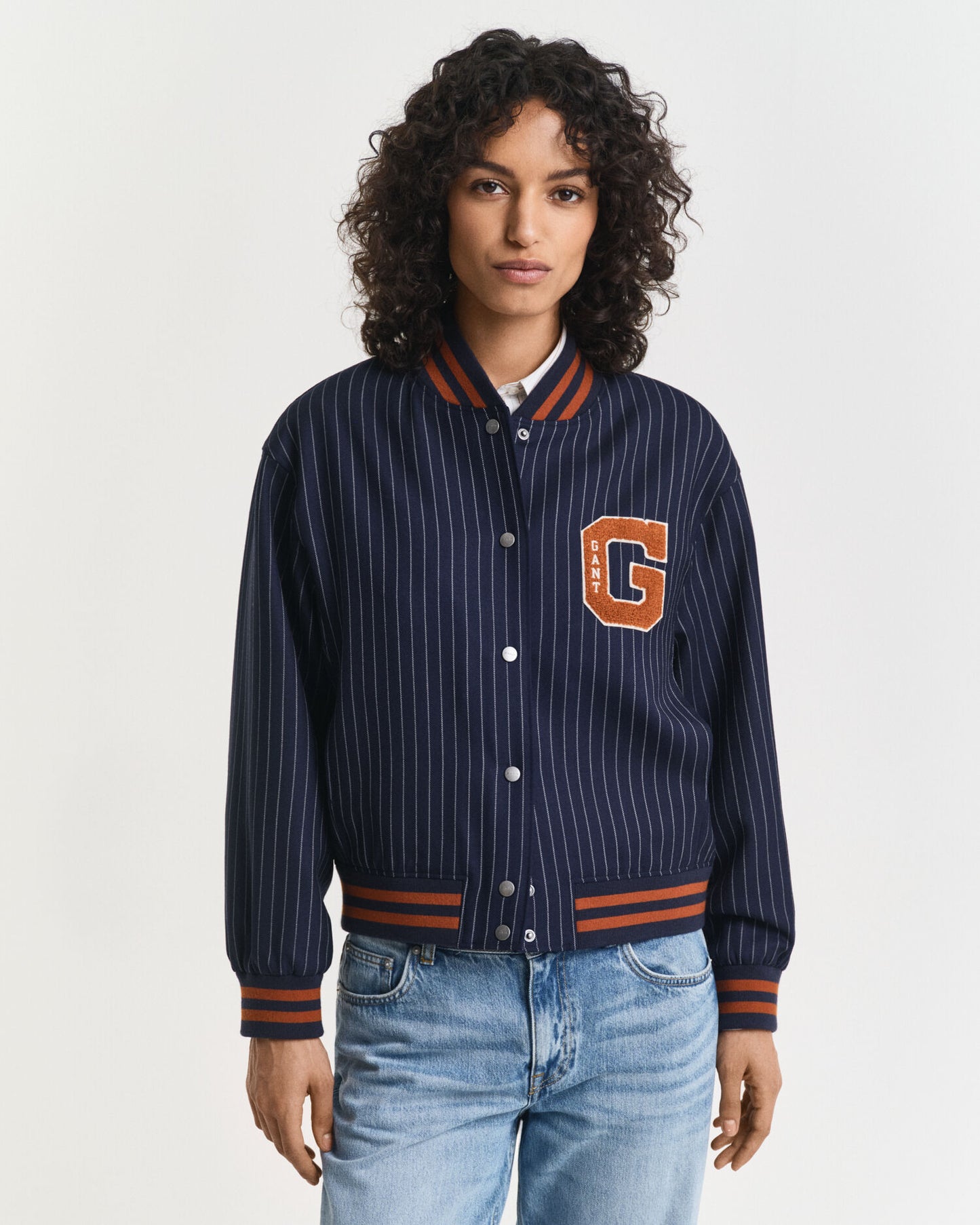 Blouson teddy rayé