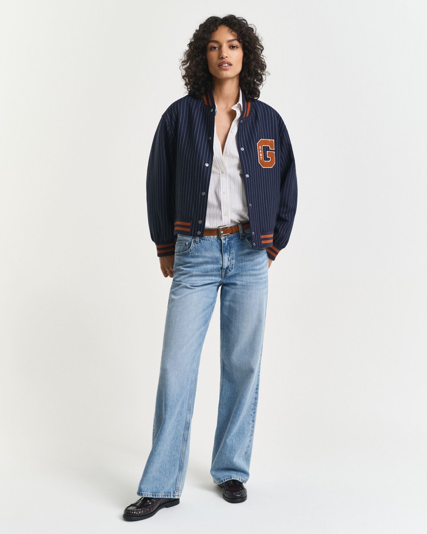 Blouson teddy rayé
