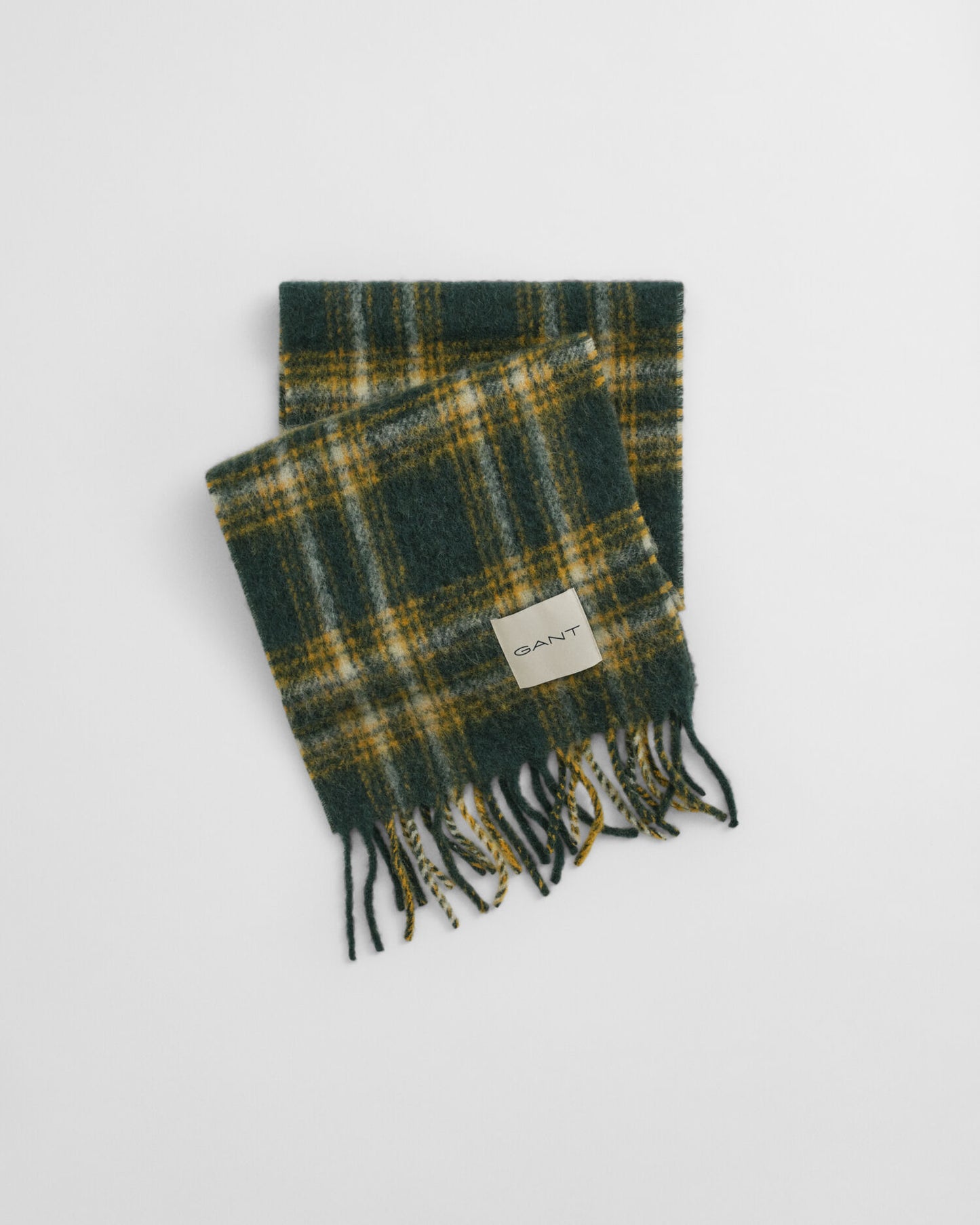 Karierter Schal aus Mohair-Alpaka-Mischung