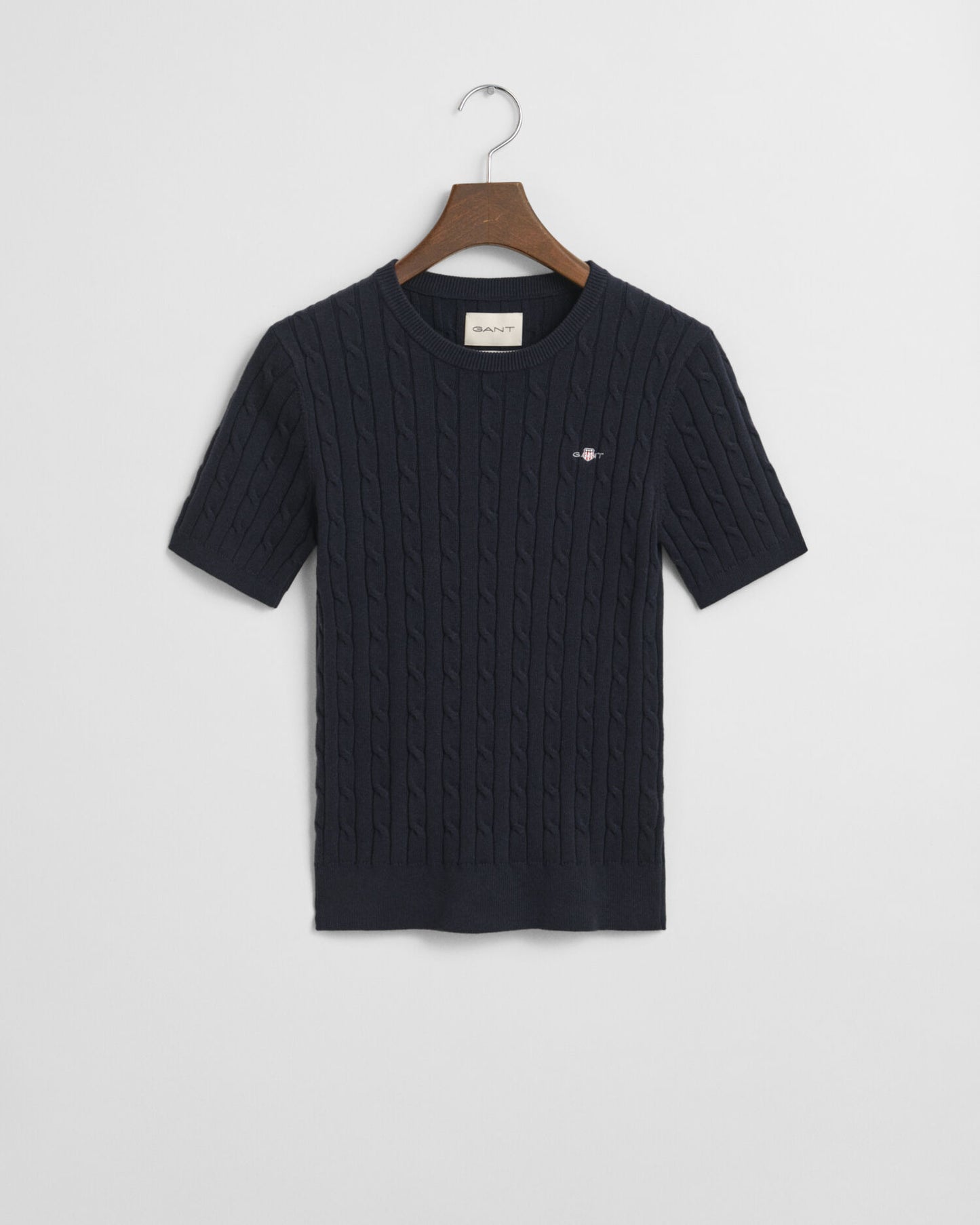 Pullover aus Baumwollstretch mit Zopfmuster