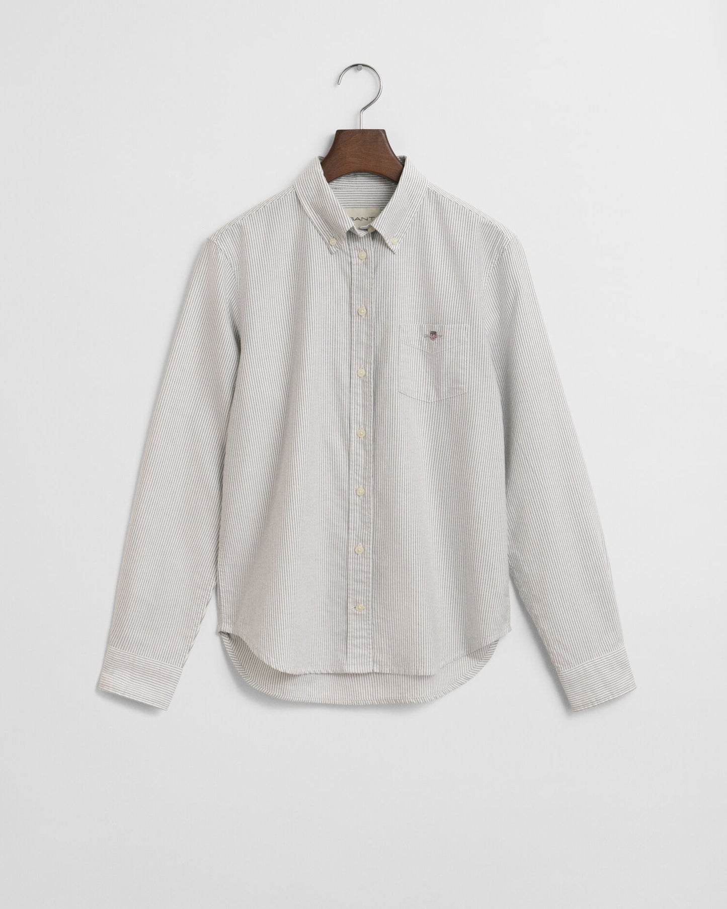 Chemise Oxford Classique à Rayures Coupe Droite
