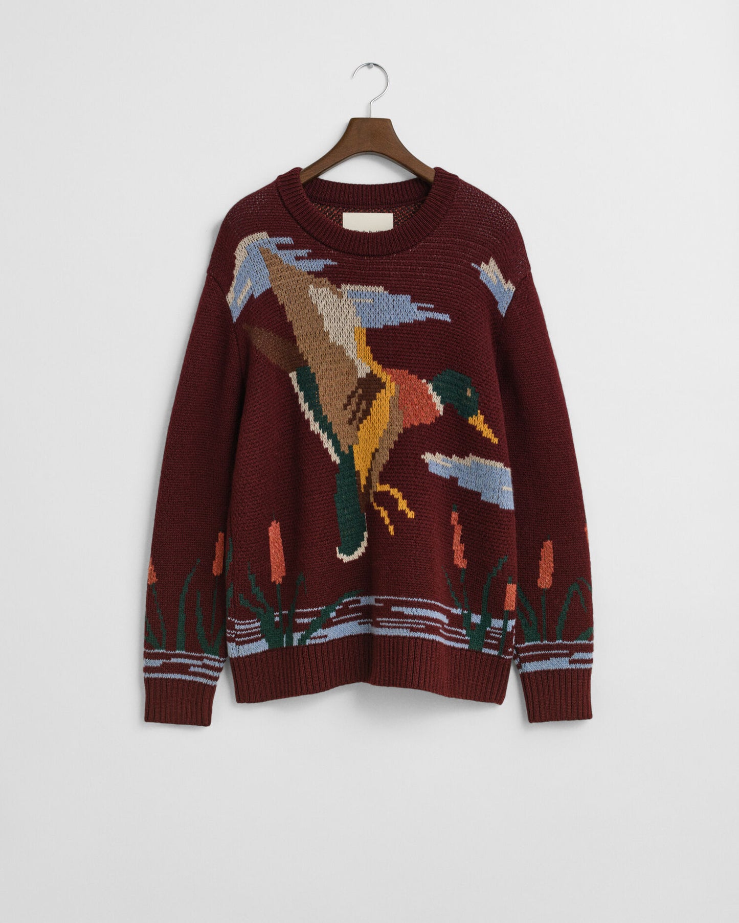 Crewneck-Sweatshirt mit Vogelmotiv