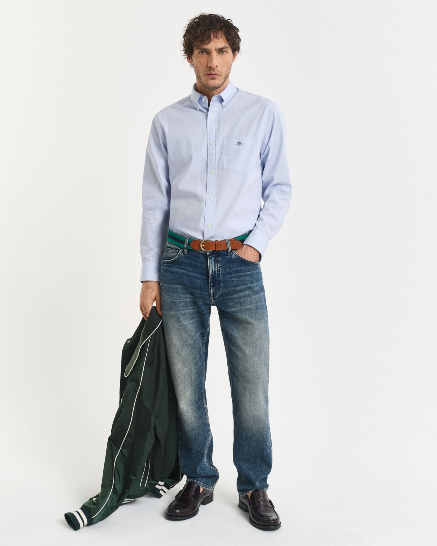 Regular Fit Hemd aus klassischem Popeline