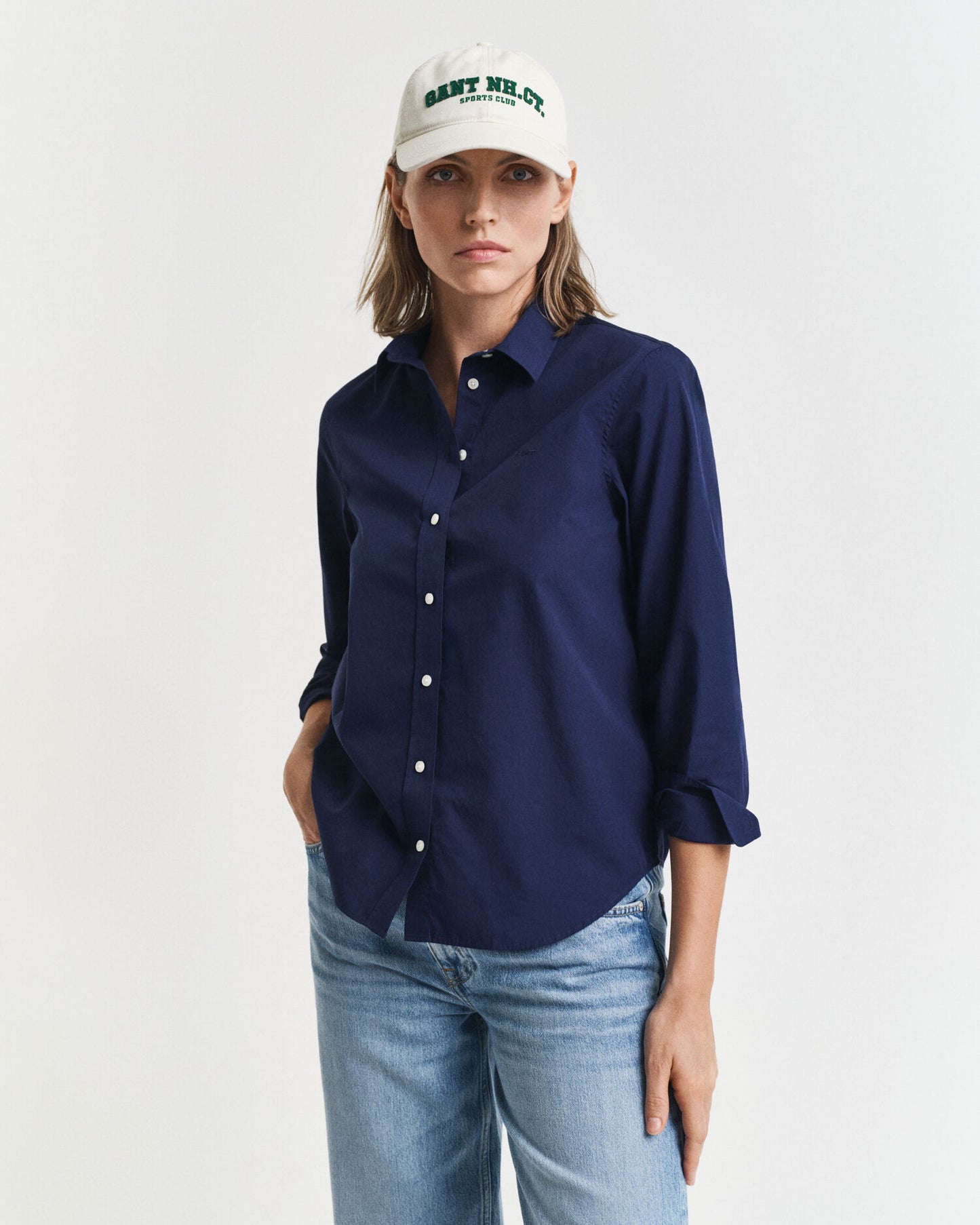 Chemise Classique Popeline Coupe Droite