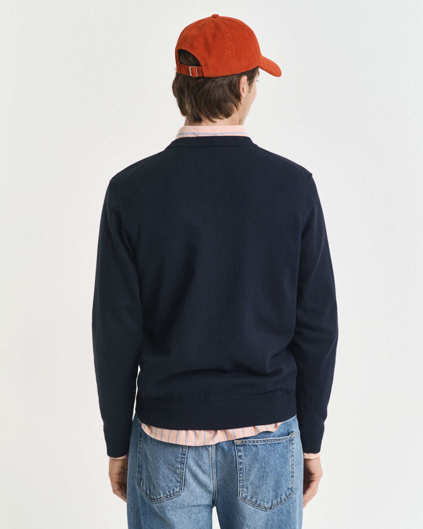 Pull col rond en coton classique