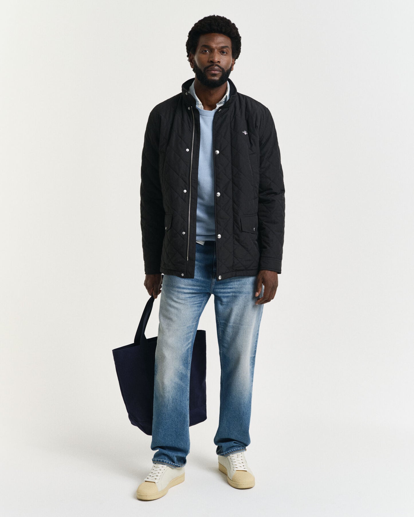 Veste mi-longue matelassée coupe-vent