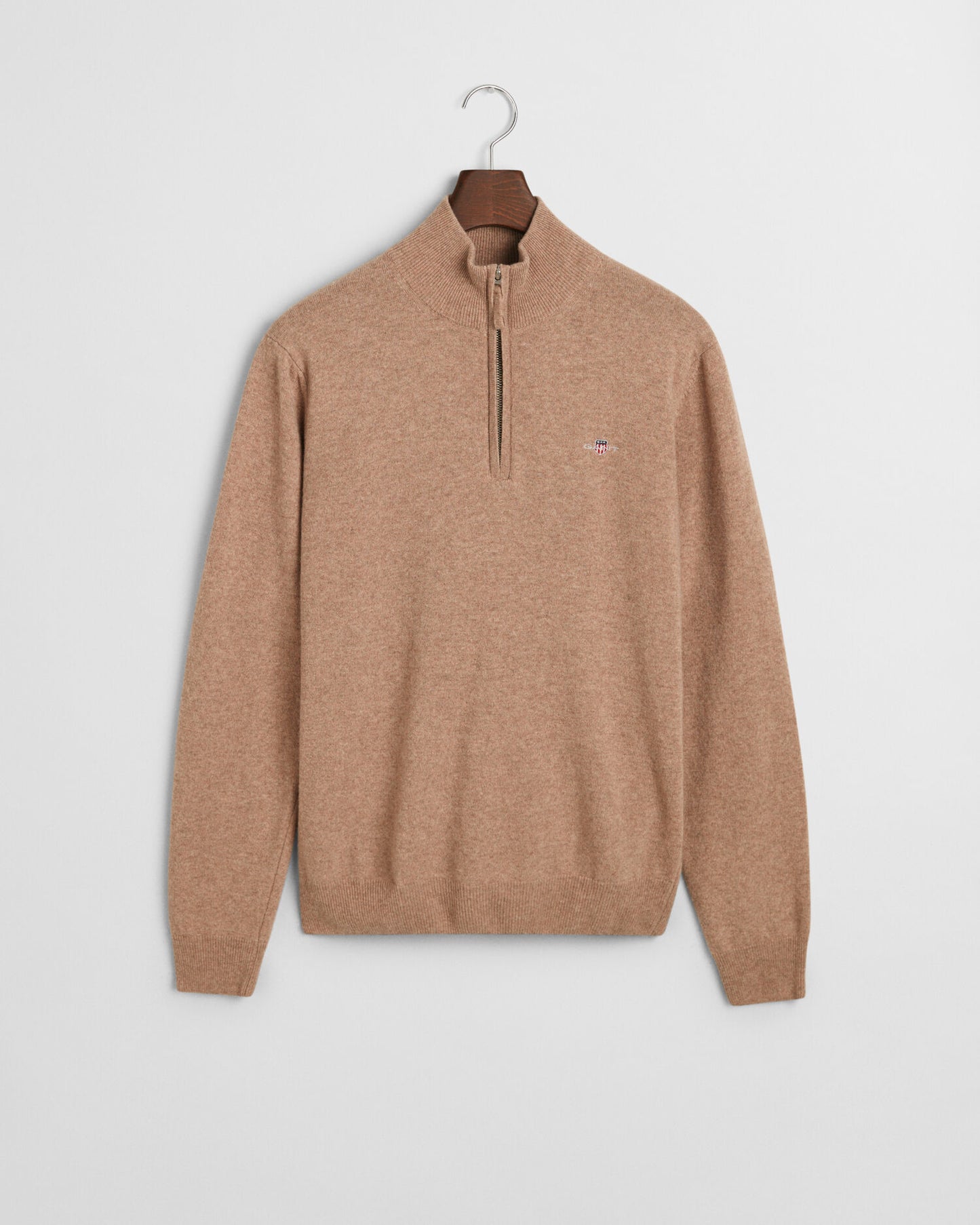 Pull demi-zip en lambswool superfine