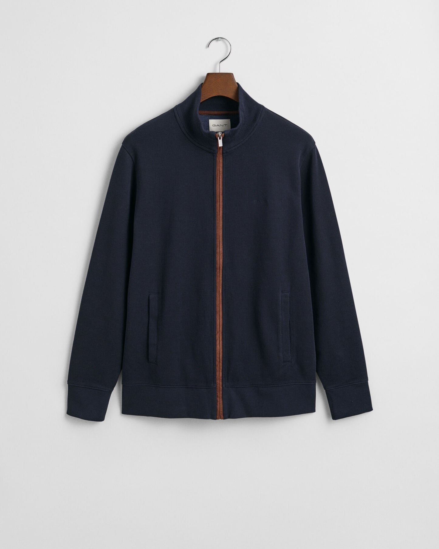 Cardigan zippé à côtes Sacker