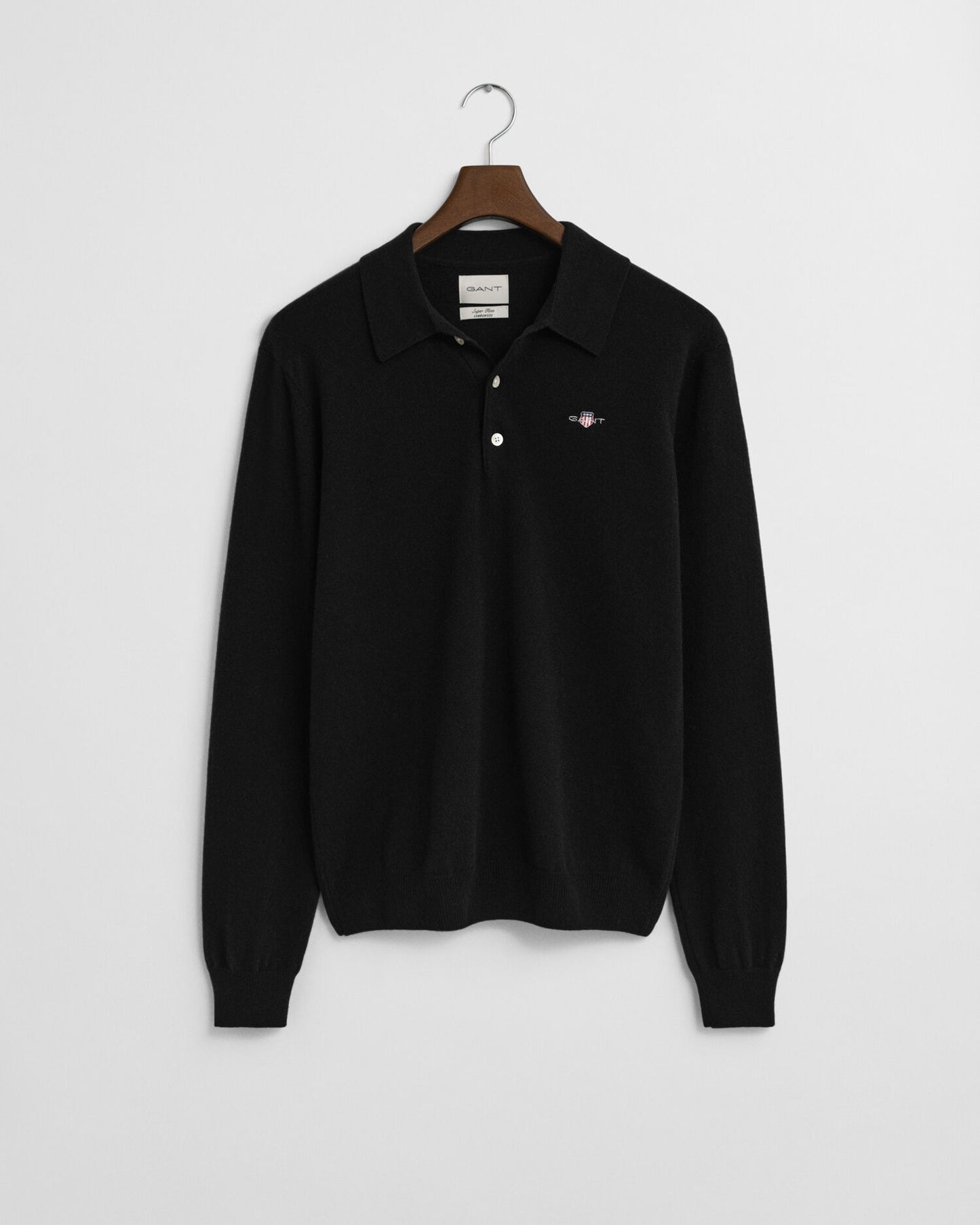 Polo-Pullover aus extrafeiner Lammwolle
