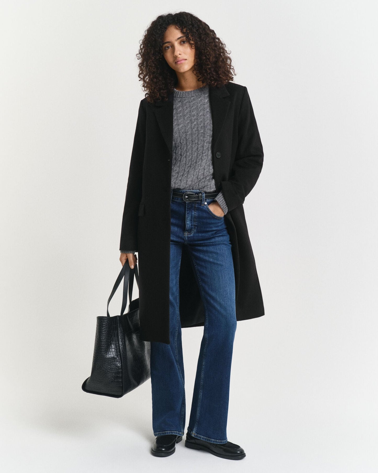 Manteau classique en mélange de laine sur mesure