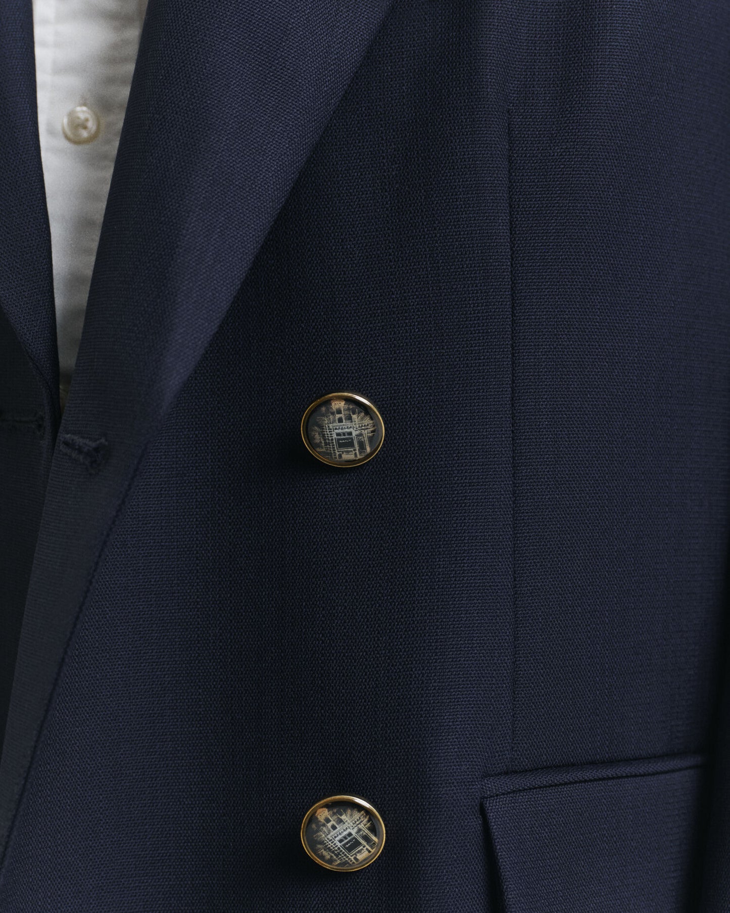 Blazer surdimensionné en hopsack de laine