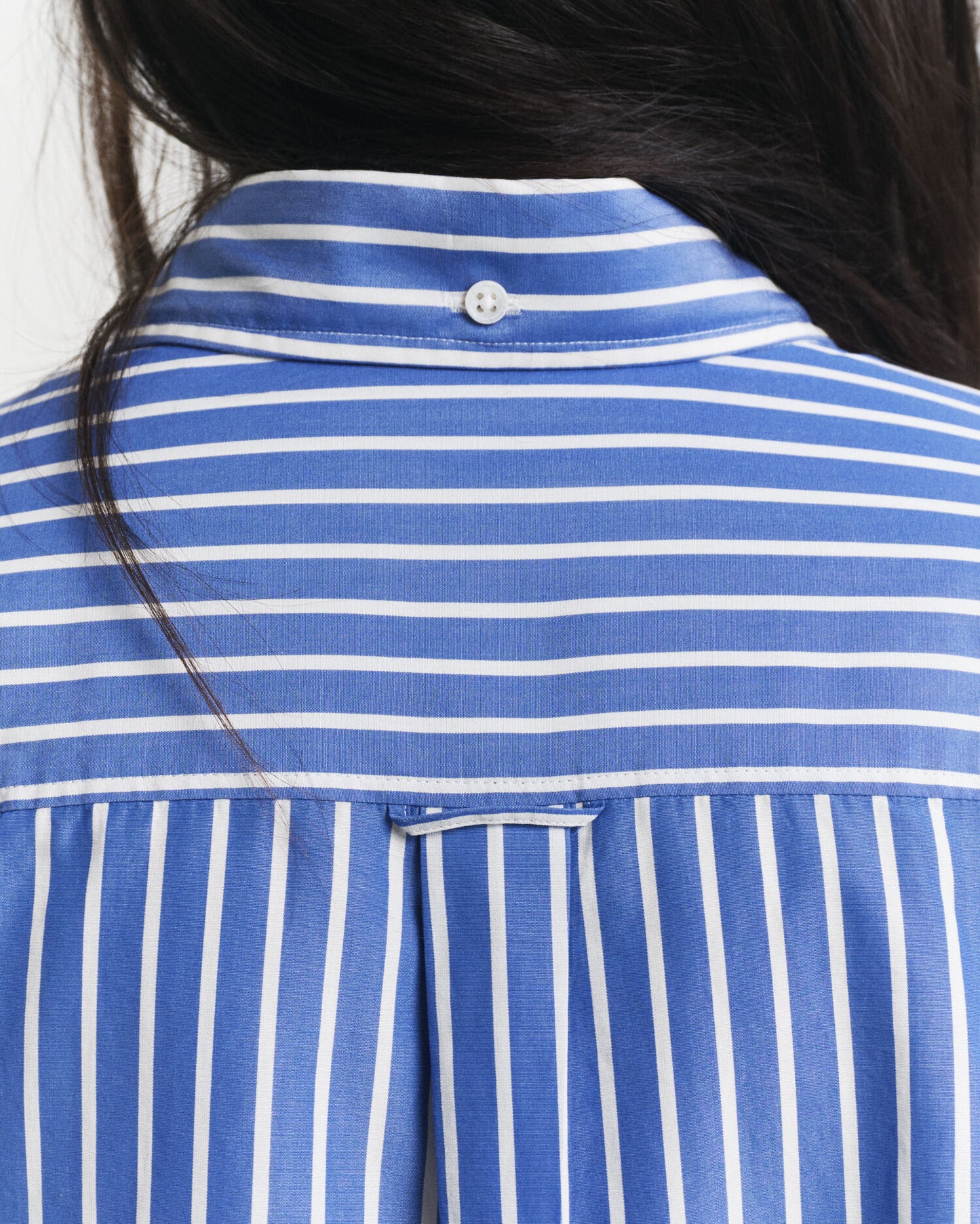 Oversized Hemdbluse aus gestreiftem Popeline