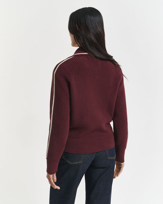 Cardigan zippé universitaire
