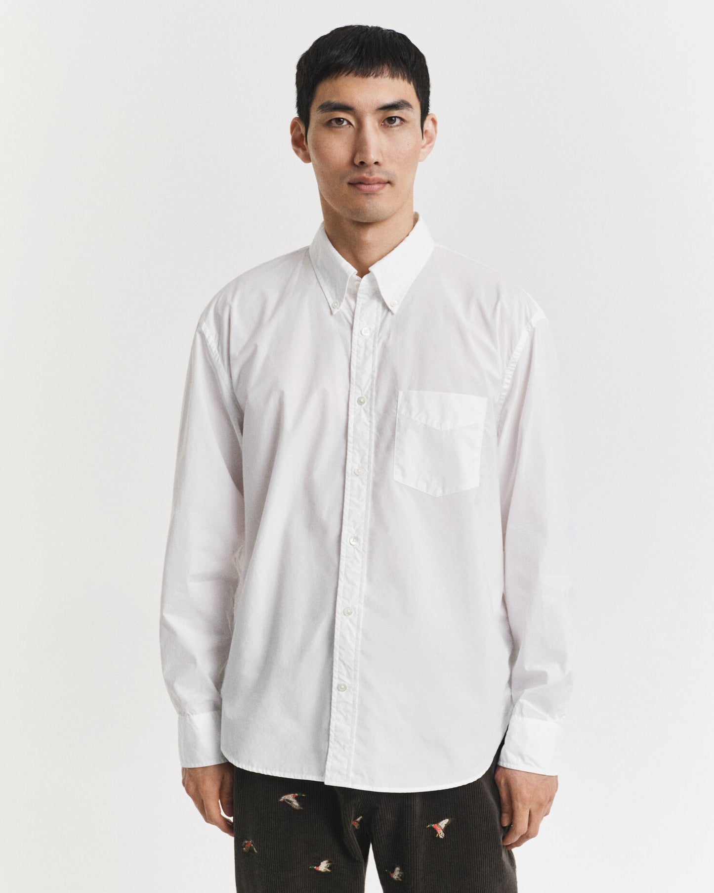 Chemise en popeline coupe décontractée