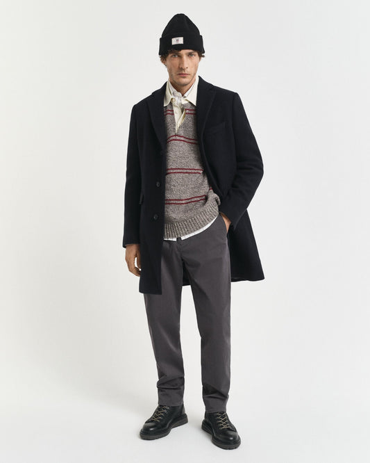 Chino en sergé coupe droite