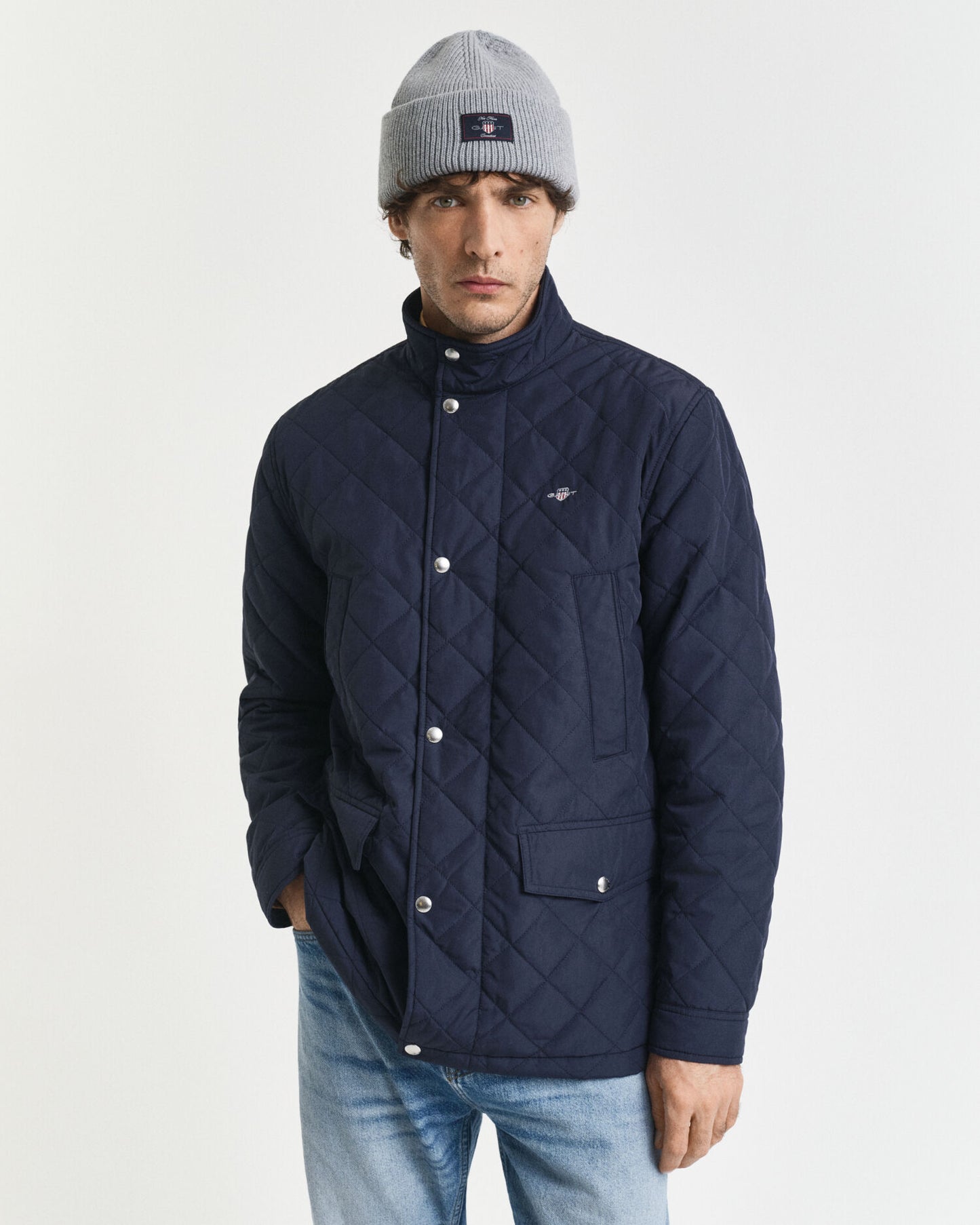 Veste mi-longue matelassée coupe-vent