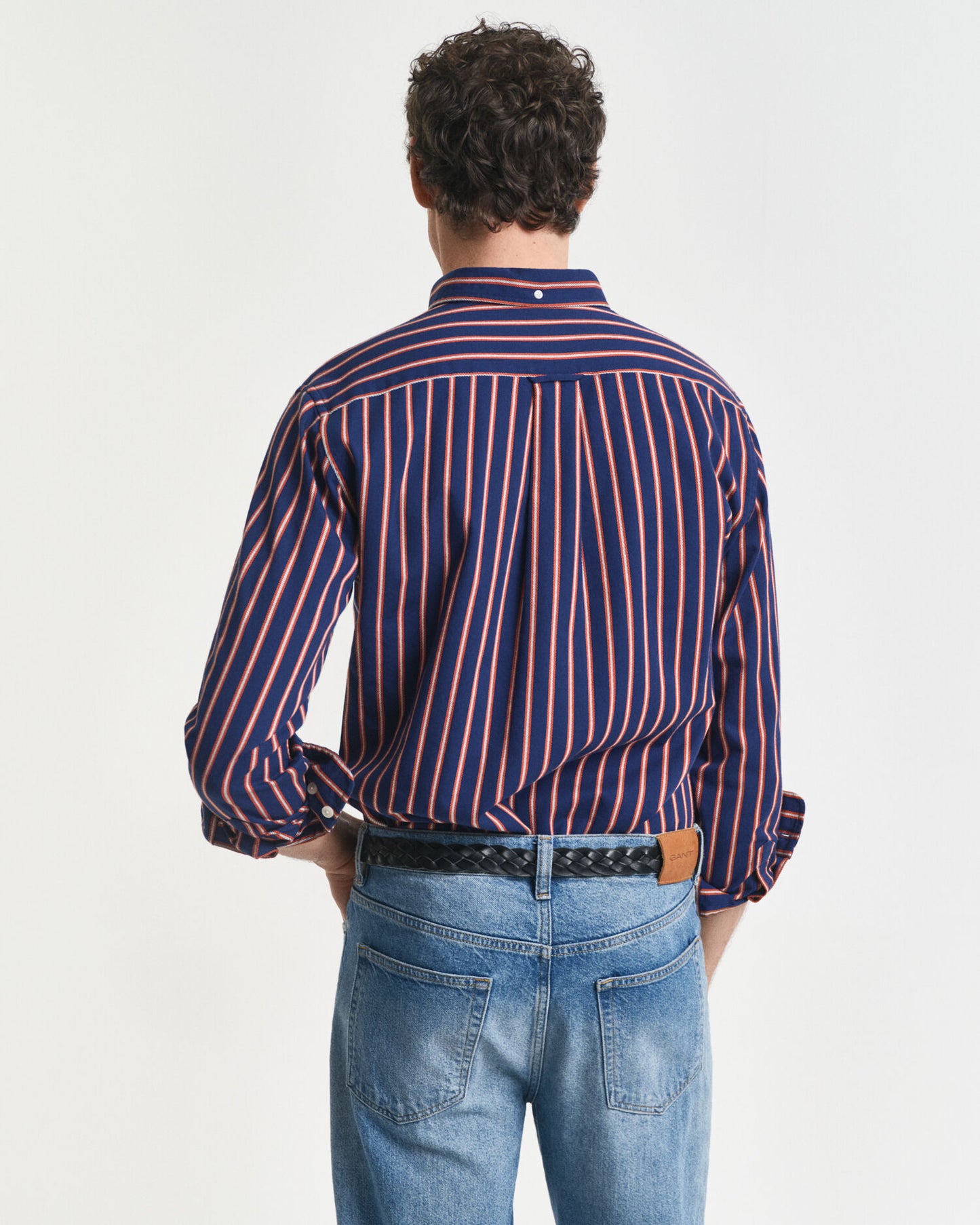 Regular Fit Hemd aus Dobby-Twill mit Streifen