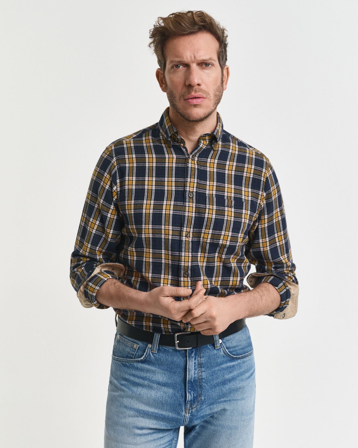 Regular Fit Kariertes Windblown Flanellhemd
