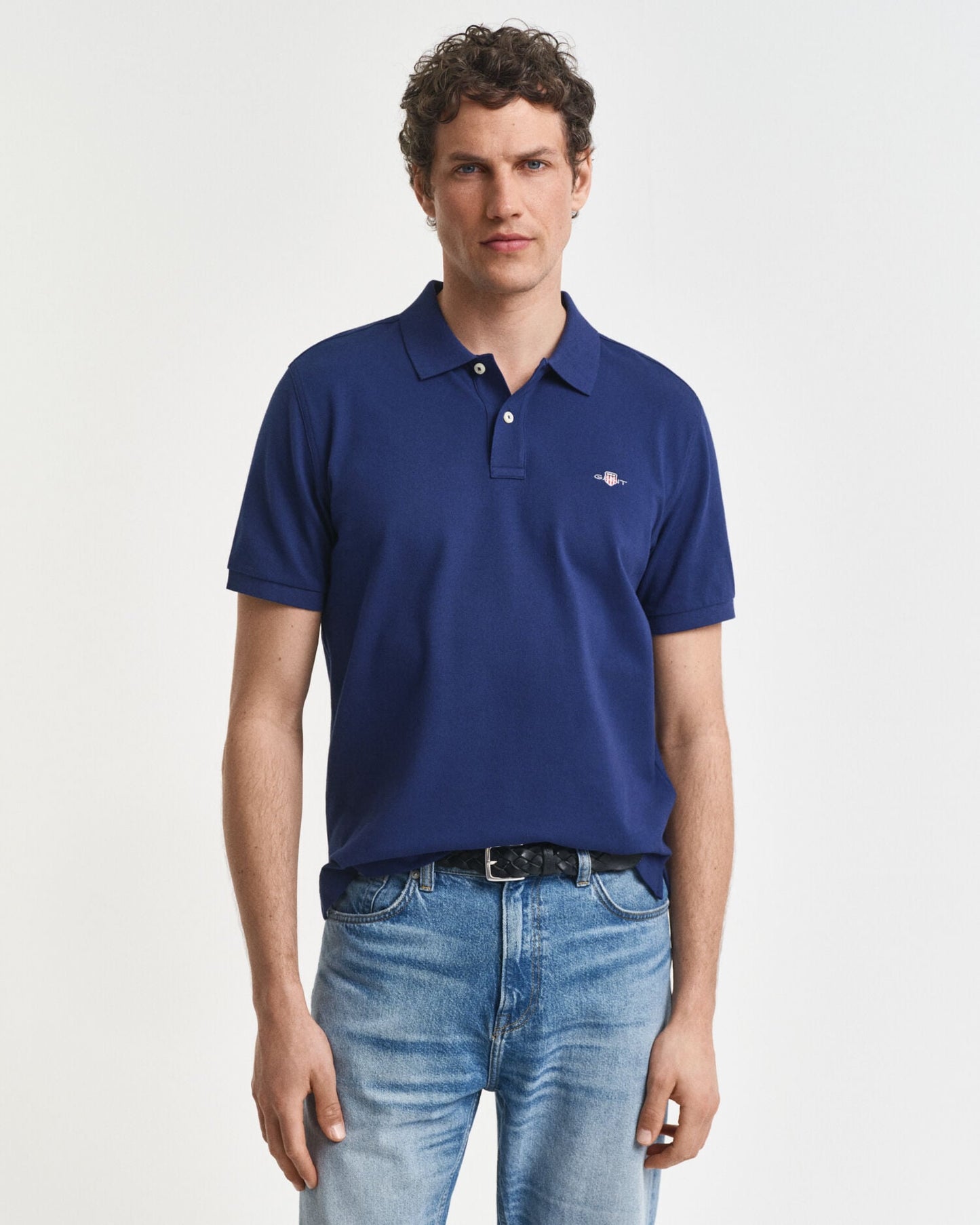Regular Fit Shield Piqué-Poloshirt