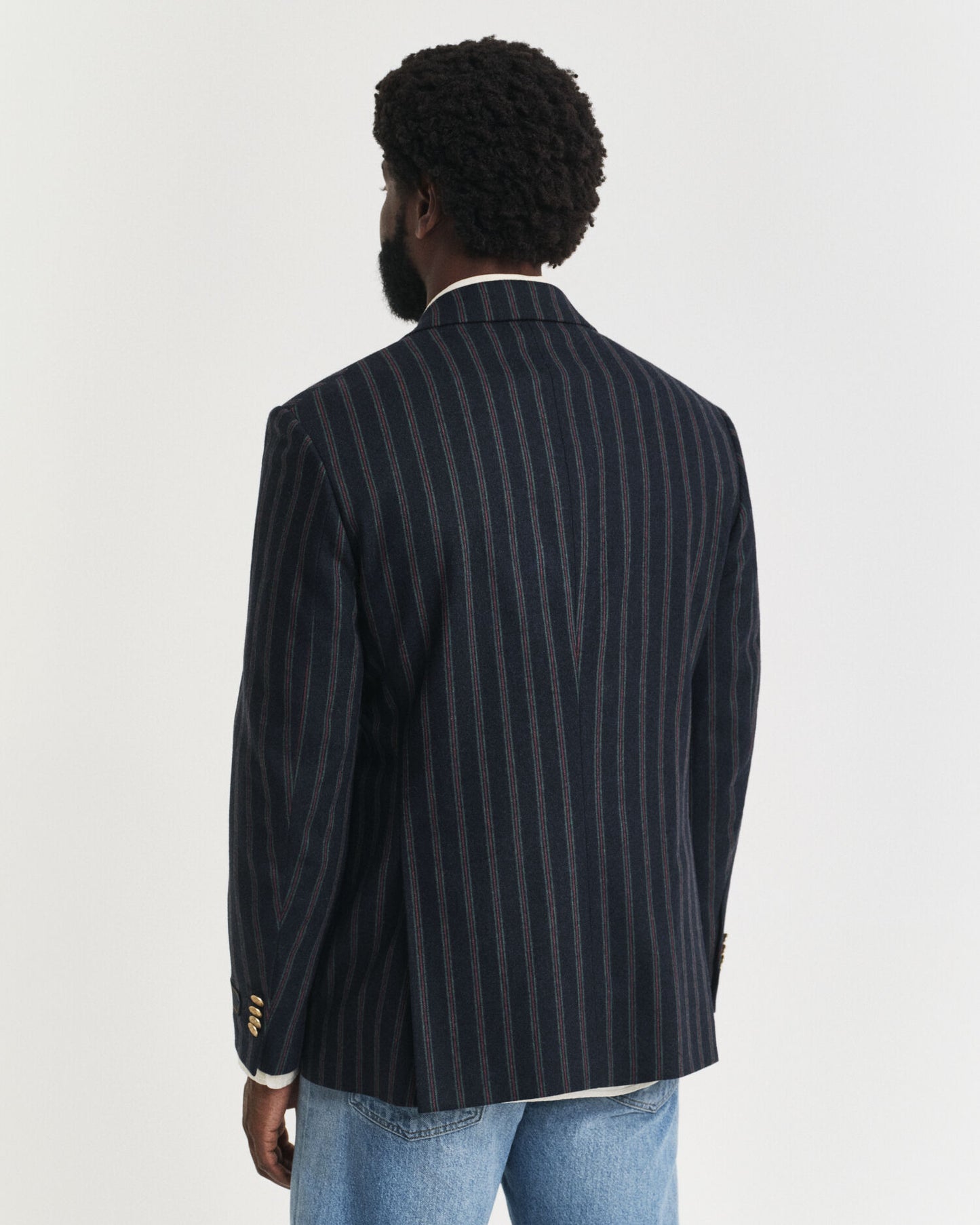 Blazer Club en flanelle rayée