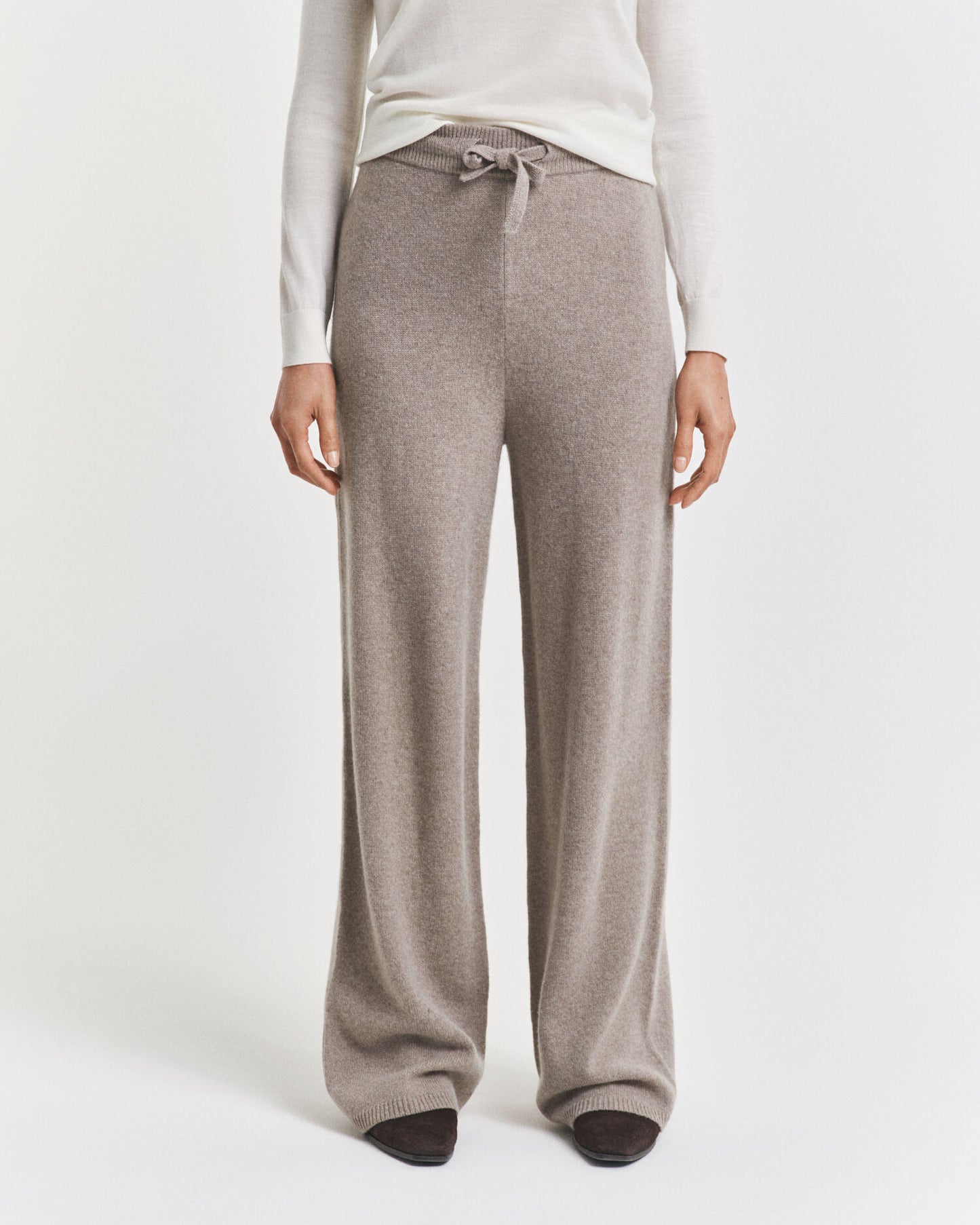 Pantalon en laine tricotée