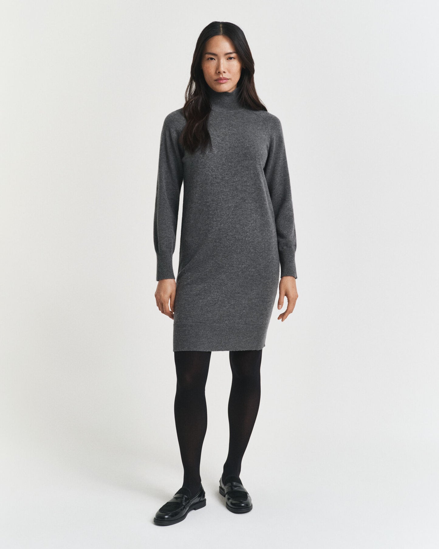 Gestricktes Kleid aus extrafeiner Lammwolle