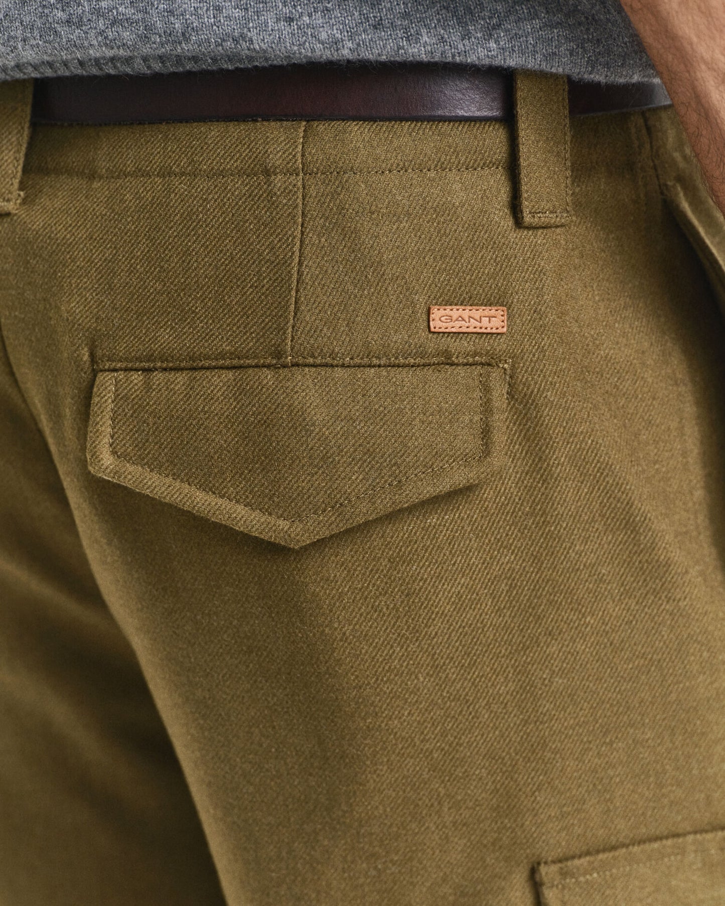 Cargo-Hose aus Wollmischung mit lockerer Passform