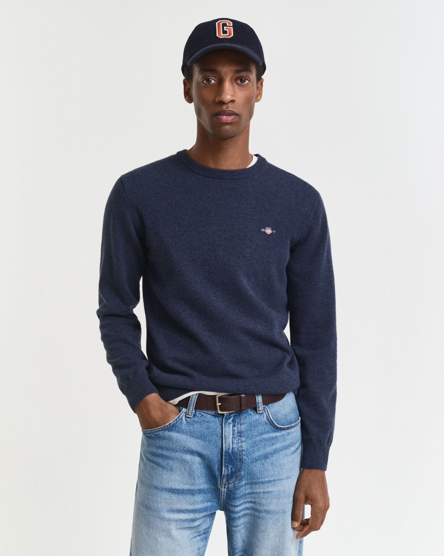 Pull ras du cou en lambswool superfine