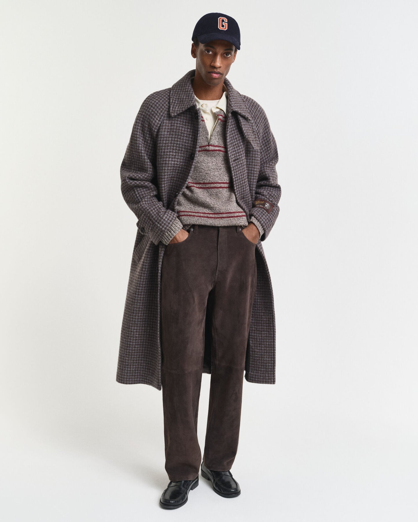 Wildleder Straight Fit Jeans
