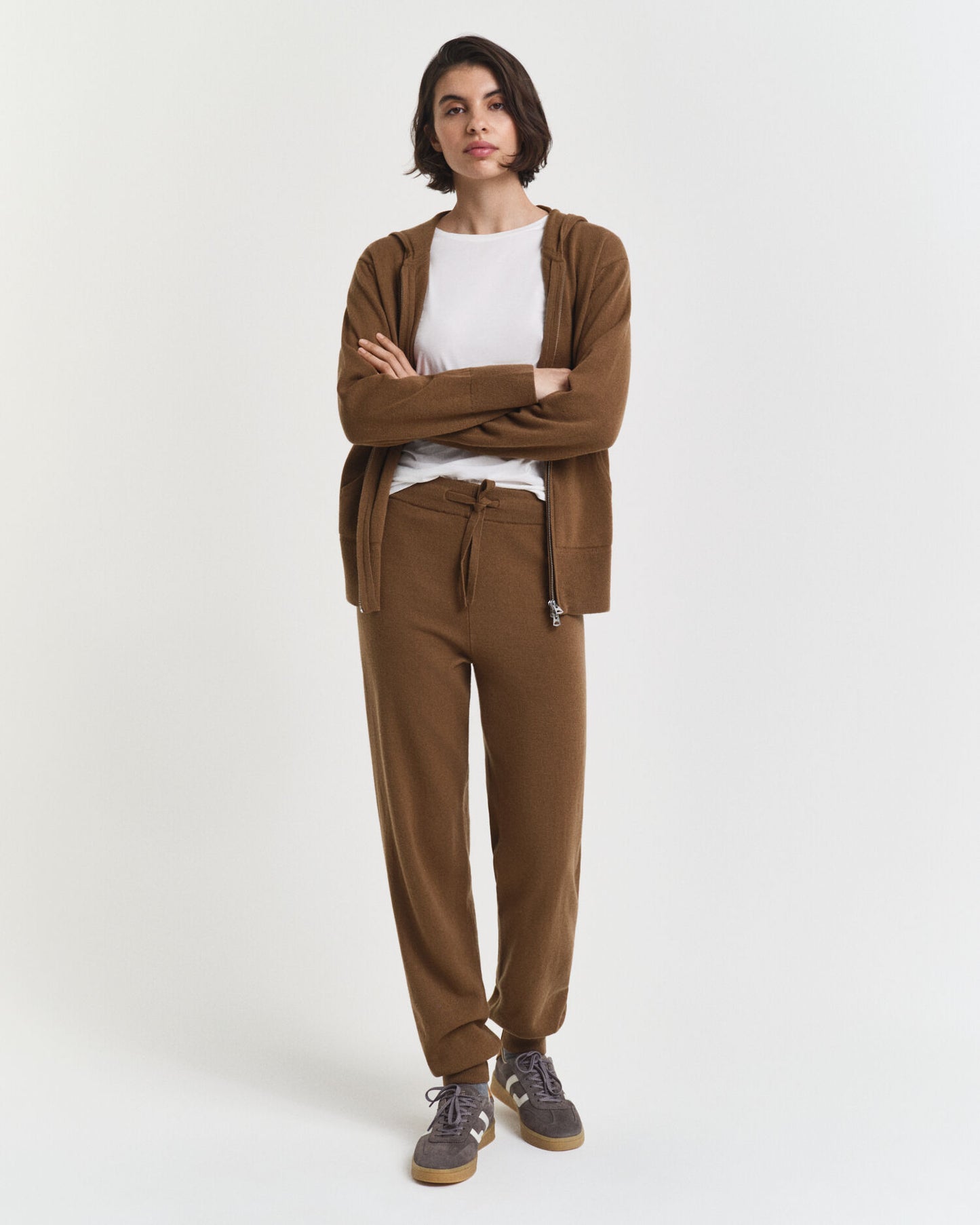 Pantalon en laine d'agneau superfine tricotée