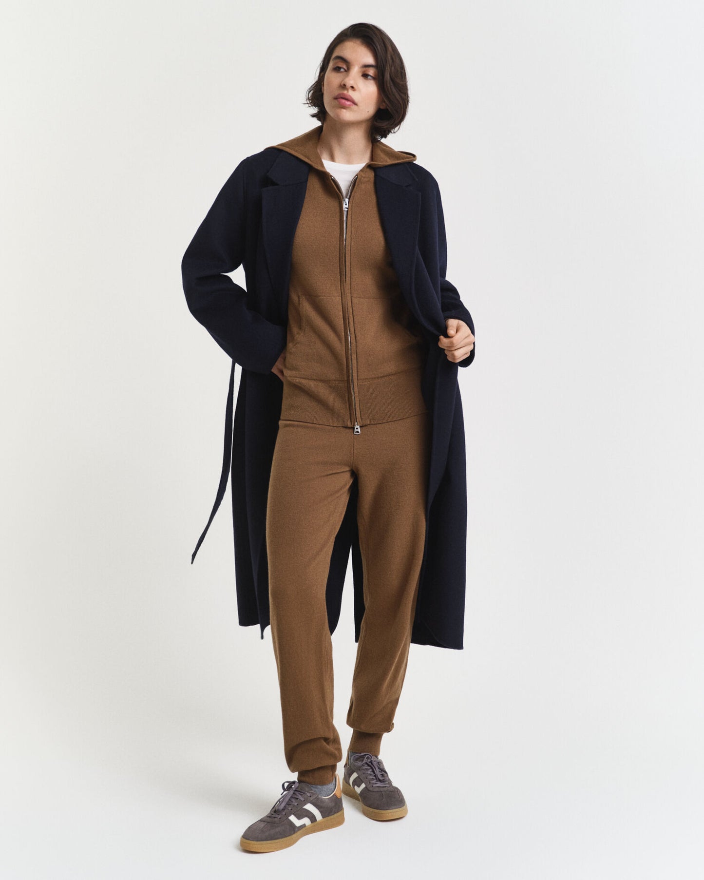 Pantalon en laine d'agneau superfine tricotée