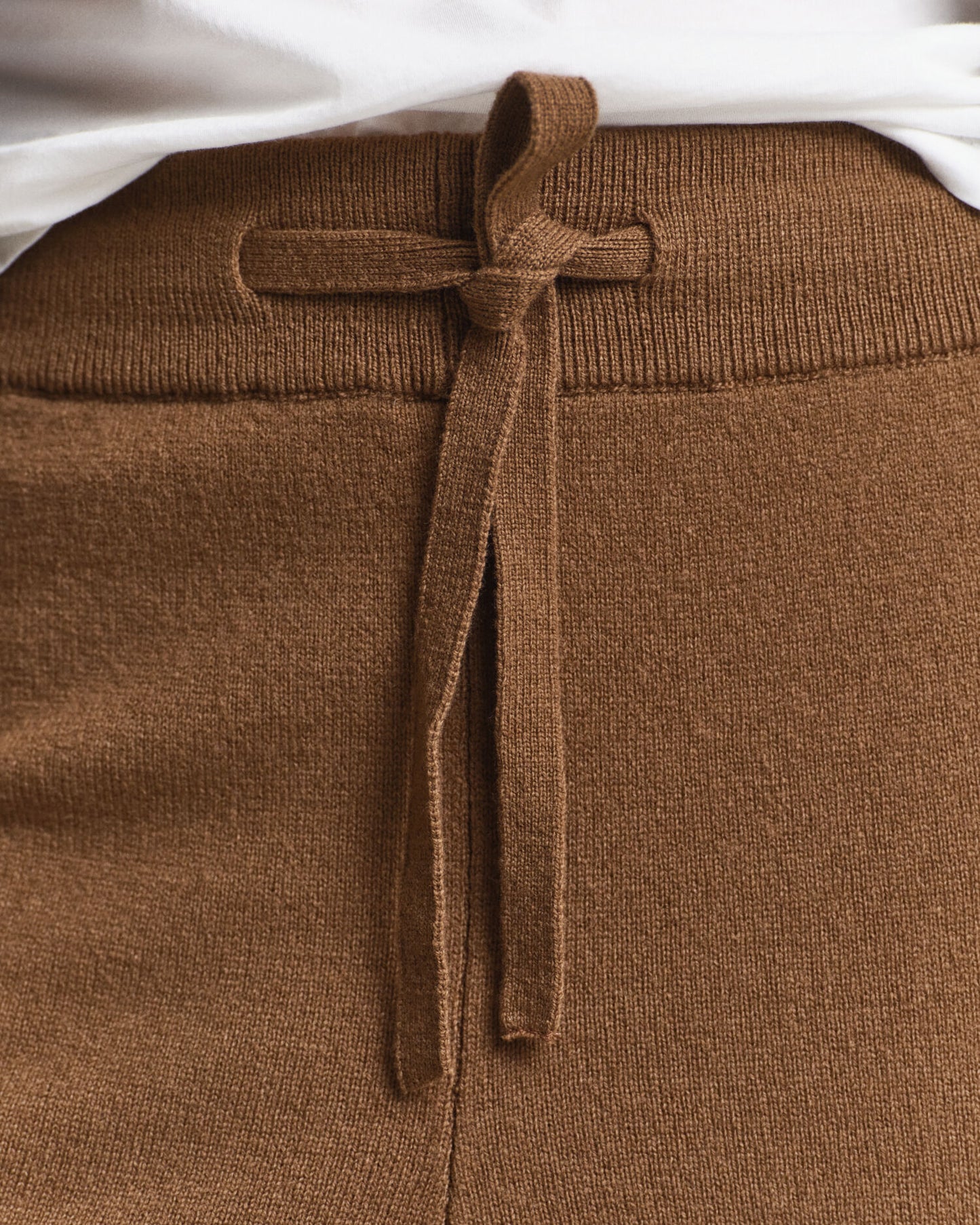 Pantalon en laine d'agneau superfine tricotée