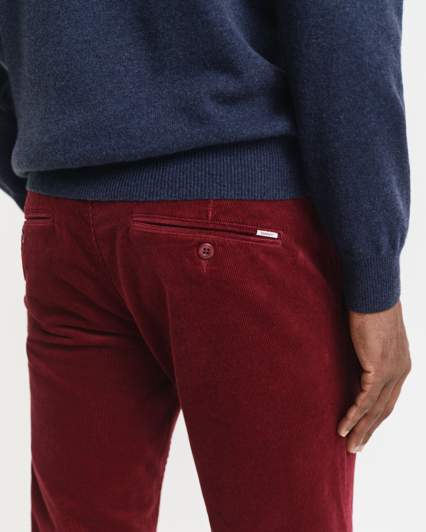 Chino en velours côtelé coupe slim