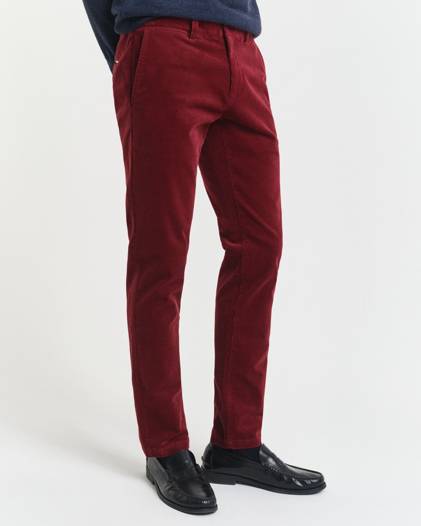 Chino en velours côtelé coupe slim