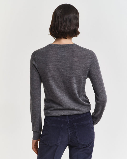 Pull ras du cou en laine mérinos extra fine
