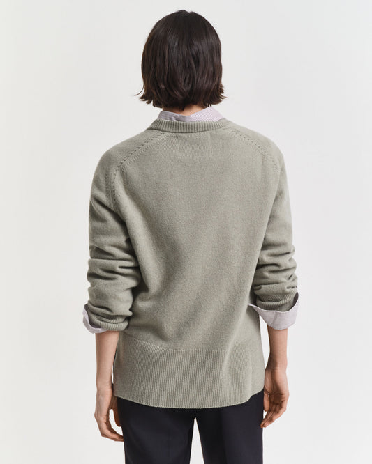 Pull ras du cou en doux mélange laine et cachemire