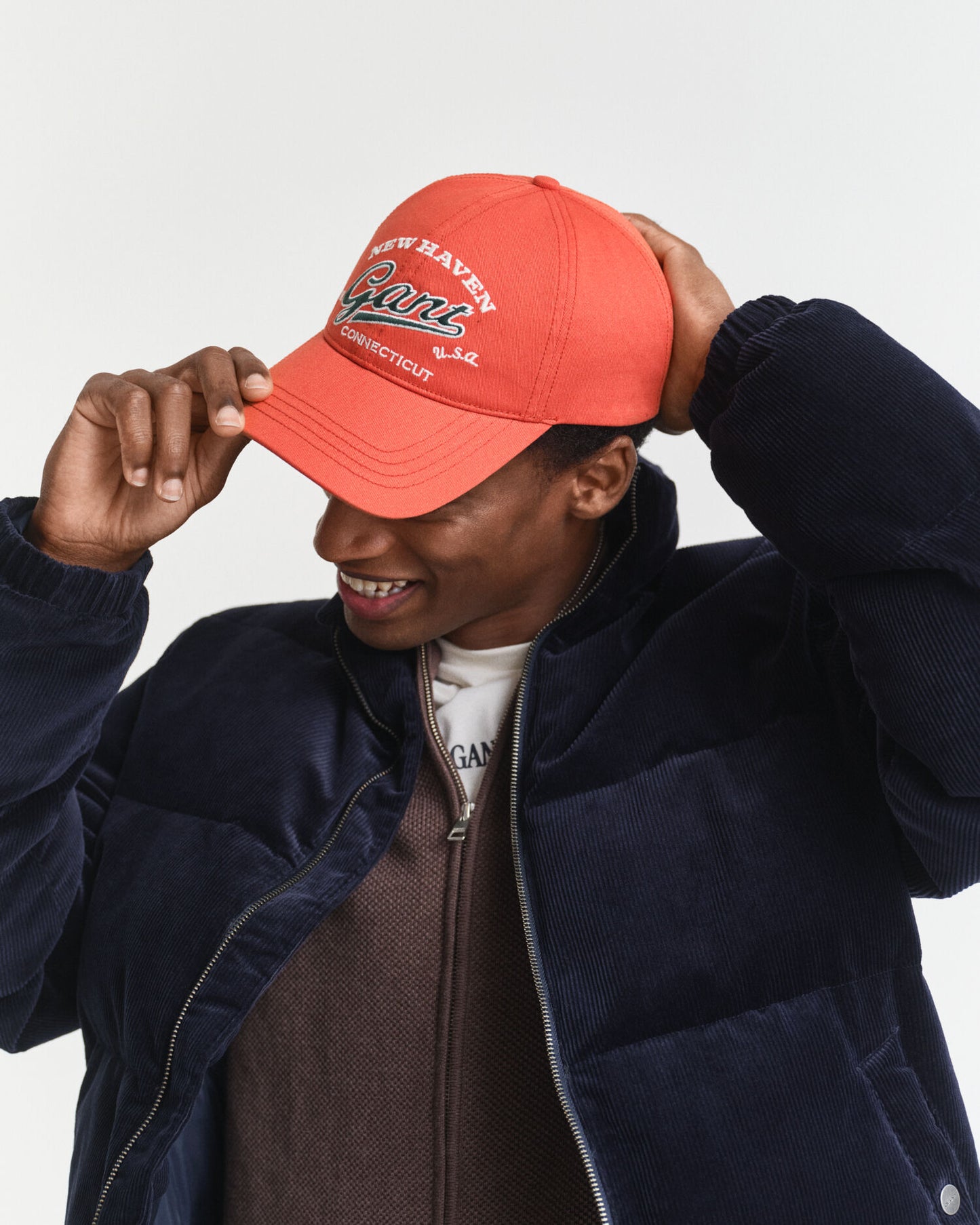 Casquette en sergé de coton avec motif graphique