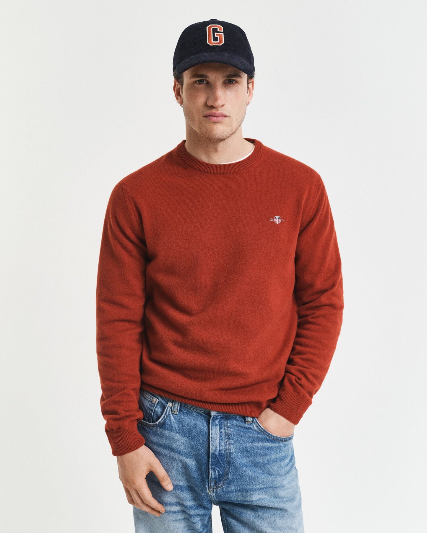 Pull ras du cou en lambswool superfine
