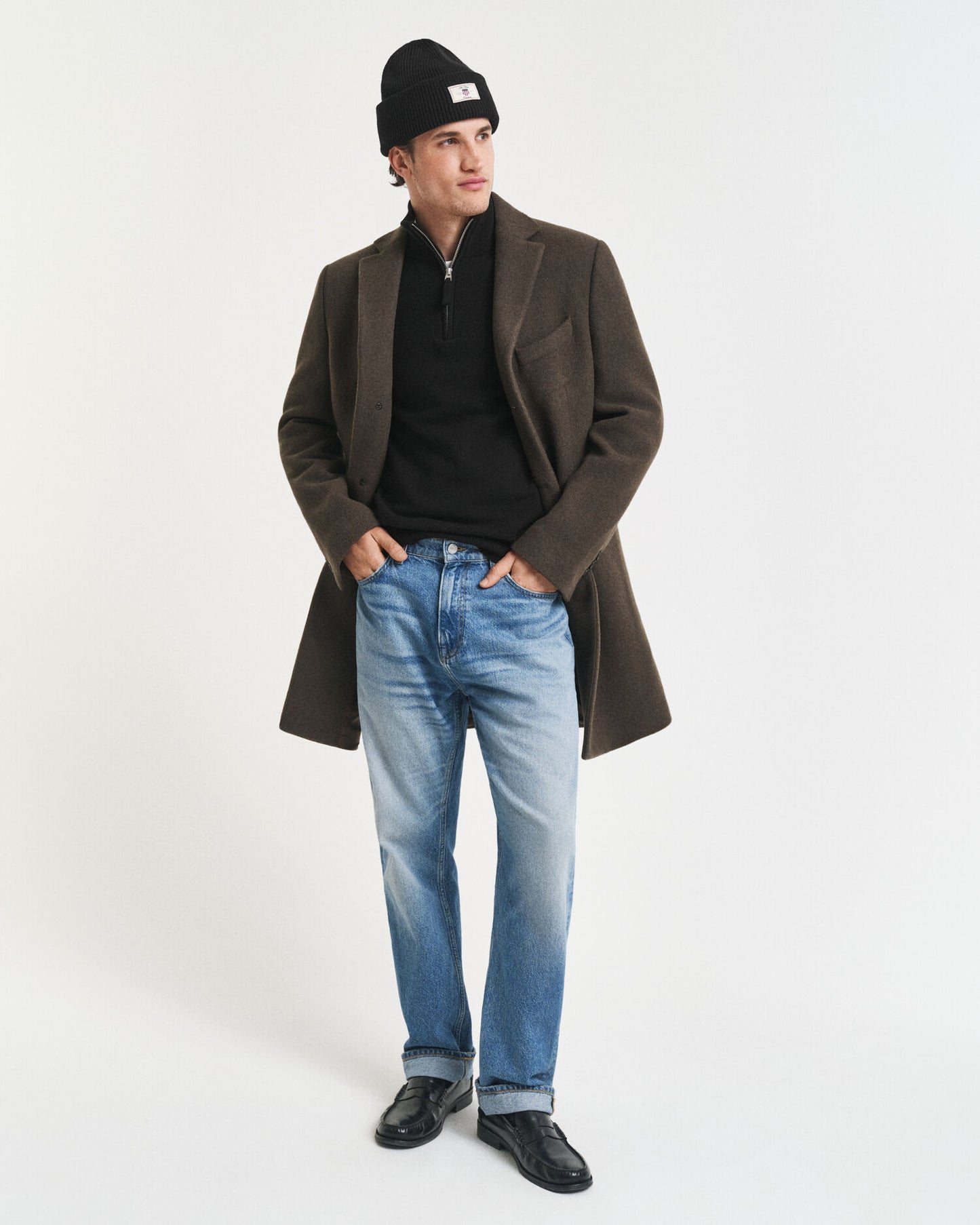 Superfeiner Lambswool-Half-Zip-Pullover
