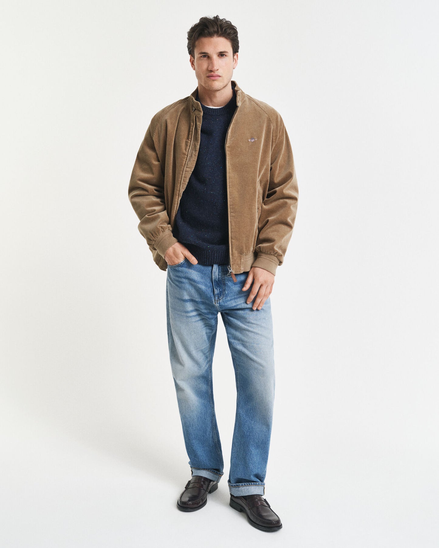 Pullover mit Rundhalsausschnitt aus Wollmischung mit Noppen